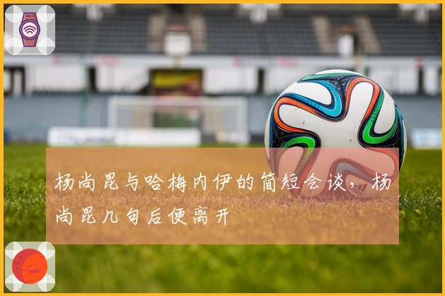 杨尚昆与哈梅内伊的简短会谈，杨尚昆几句后便离开