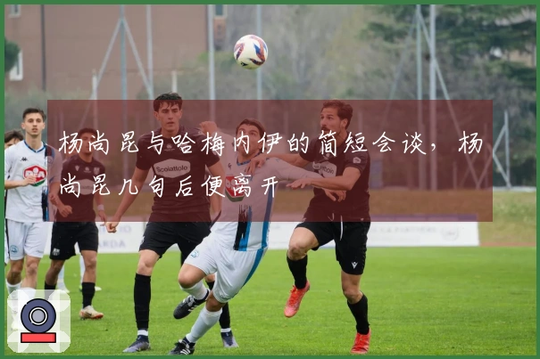 杨尚昆与哈梅内伊的简短会谈，杨尚昆几句后便离开